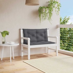 Coussin de banc de jardin anthracite tissu oxford 