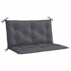 Coussin de banc de jardin anthracite tissu oxford 