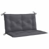 Coussin de banc de jardin anthracite tissu oxford 