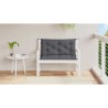 Coussin de banc de jardin anthracite tissu oxford 