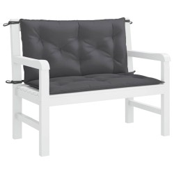 Coussin de banc de jardin anthracite tissu oxford 