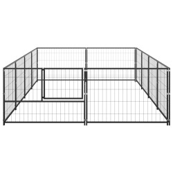 Chenil Noir 8 m² Acier 
