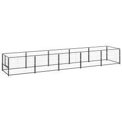 Chenil Noir 5 m² Acier 