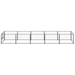 Chenil Noir 5 m² Acier 
