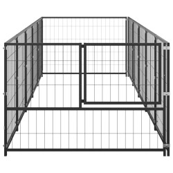 Chenil Noir 5 m² Acier 