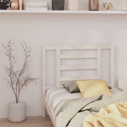 Tête de lit Blanc 106x4x100 cm Bois massif de pin 