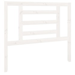 Tête de lit Blanc 106x4x100 cm Bois massif de pin 