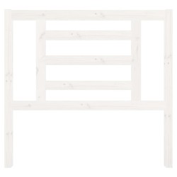Tête de lit Blanc 106x4x100 cm Bois massif de pin 