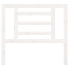 Tête de lit Blanc 106x4x100 cm Bois massif de pin 