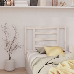 Tête de lit Blanc 106x4x100 cm Bois massif de pin 