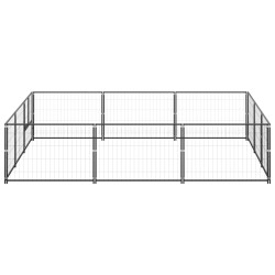 Chenil Noir 9 m² Acier 