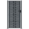 Portail de jardin anthracite 105x205 cm conception de carré 