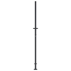 Portail de jardin anthracite 105x205 cm conception de carré 