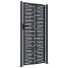 Portail de jardin anthracite 105x205 cm conception de carré 