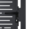 Portail de jardin anthracite 105x205 cm conception de carré 