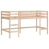 Lit mezzanine enfants avec tunnel sans matelas 90x200 cm 