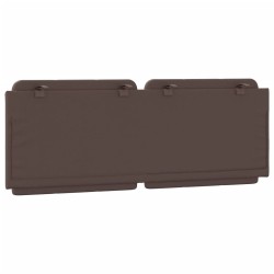 Coussin de tête de lit marron 120 cm similicuir 