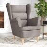 Fauteuil taupe 74x84x100 cm tissu 