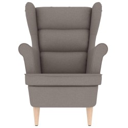 Fauteuil taupe 74x84x100 cm tissu 