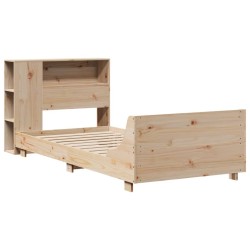 Cadre de lit sans matelas 90x190 cm bois de pin massif 