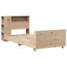 Cadre de lit sans matelas 90x190 cm bois de pin massif 