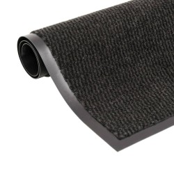 Paillassons rectangulaires 2 pcs 60 x 90 cm Noir 