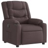 Fauteuil inclinable Marron foncé Tissu 