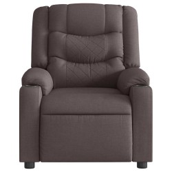 Fauteuil inclinable Marron foncé Tissu 
