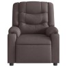 Fauteuil inclinable Marron foncé Tissu 