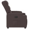 Fauteuil inclinable Marron foncé Tissu 