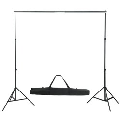 Kit de studio photo avec ensemble d'éclairage et toile de fond 