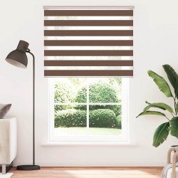 Store zèbre marron 140x230cm largeur du tissu 135,9cm polyester 