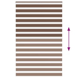 Store zèbre marron 140x230cm largeur du tissu 135,9cm polyester 