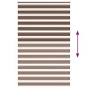 Store zèbre marron 140x230cm largeur du tissu 135,9cm polyester 