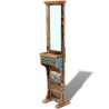 Miroir de couloir bois de récupération massif 47x23x180 cm 