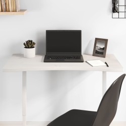 Dessus de bureau blanc 80x40x2,5 cm bois massif de pin 