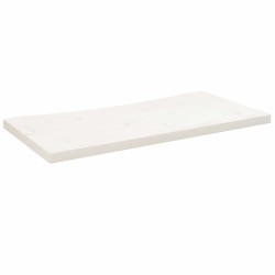 Dessus de bureau blanc 80x40x2,5 cm bois massif de pin 