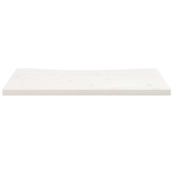 Dessus de bureau blanc 80x40x2,5 cm bois massif de pin 
