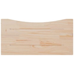 Dessus de bureau blanc 80x40x2,5 cm bois massif de pin 
