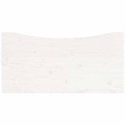 Dessus de bureau blanc 80x40x2,5 cm bois massif de pin 