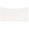 Dessus de bureau blanc 80x40x2,5 cm bois massif de pin 