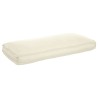 Coussin de palette pour siège/dossier Crème 120x50x12 cm Tissu oxford 