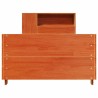 Cadre de lit sans matelas cire marron 90x190 cm bois pin massif 