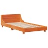 Cadre de lit sans matelas cire marron 90x190 cm bois pin massif 