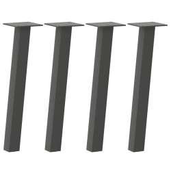 Pieds de table basse 4 pièces Anthracite 42 cm Acier 
