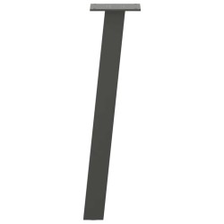 Pieds de table basse 4 pièces Anthracite 42 cm Acier 