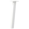 Pieds de table basse 4 pièces Blanc 42 cm Acier 