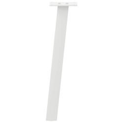 Pieds de table basse 4 pièces Blanc 42 cm Acier 
