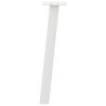 Pieds de table basse 4 pièces Blanc 42 cm Acier 