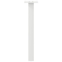 Pieds de table basse 4 pièces Blanc 42 cm Acier 
